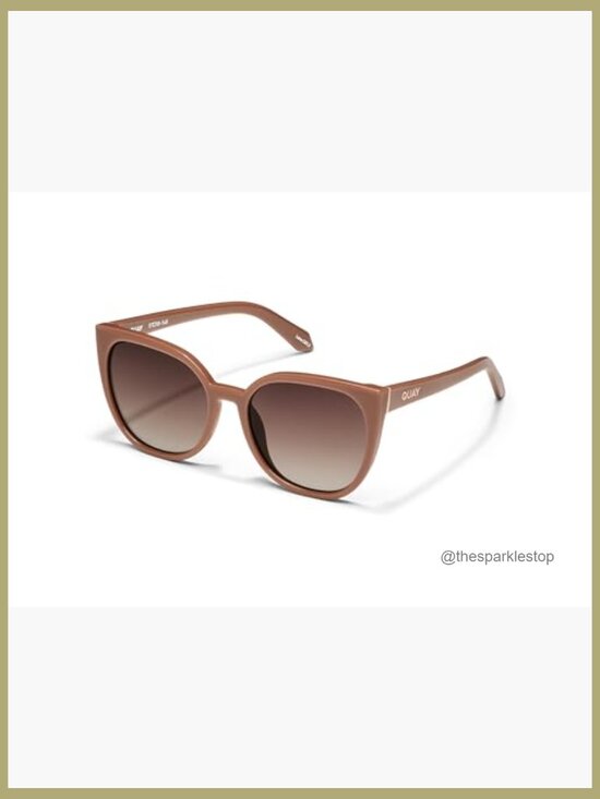 Oversized Cat Eye Sunglasses, UV Protected Polycarbonate Lenses main image 5